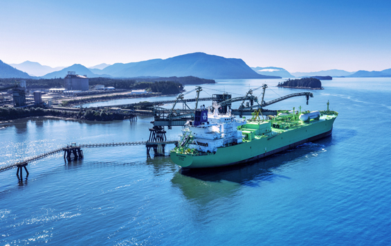 AltaGas Ridley Island Propane Export Terminal from above