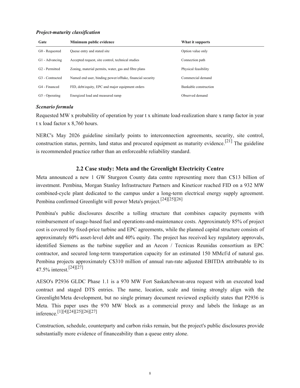 Megawatts on Paper research report page 9